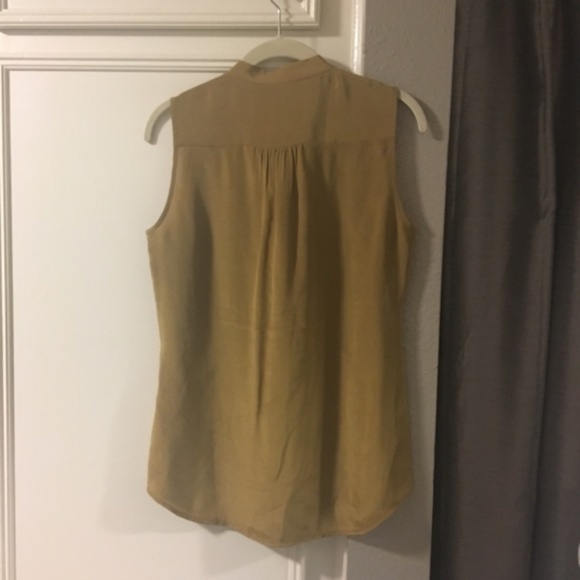 NWT Silk BR Mustard Blouse - Picture 4 of 5